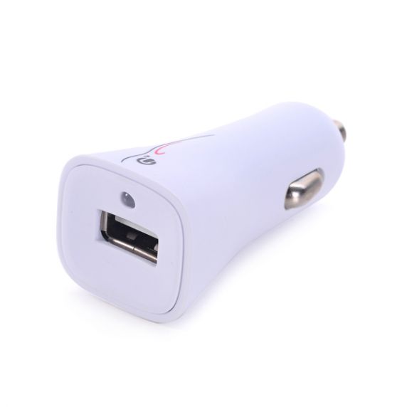 G-SP Billaddare USB-A 5V/2.4A - Vit
