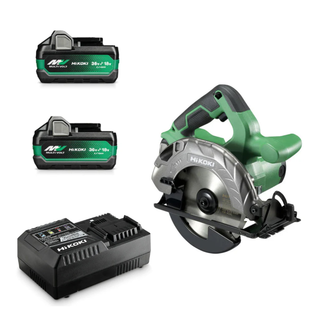 Hikoki CIRKELSÅG C1806DA 5,0AH Levereras med Batteripaket 36V, Multi Volt 2st Multi volt batterier inkl. laddare.Begränsat antal