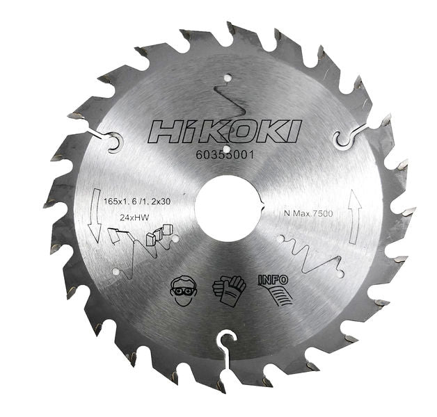 Hikoki Cirkelsågsblad TCT 165X1,6MM 24T 20