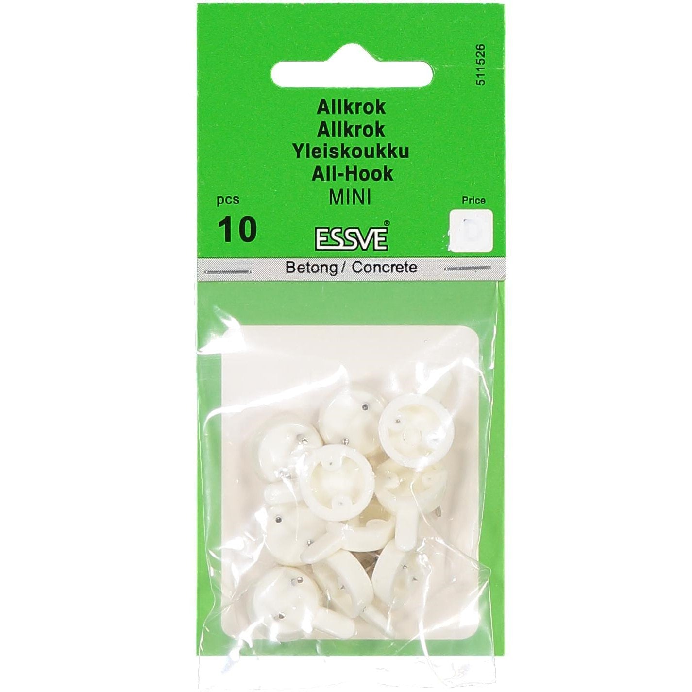 PLASTKROK ALLKROK MINI-10 PLASTKROK INKL SPIK MINI 10ST