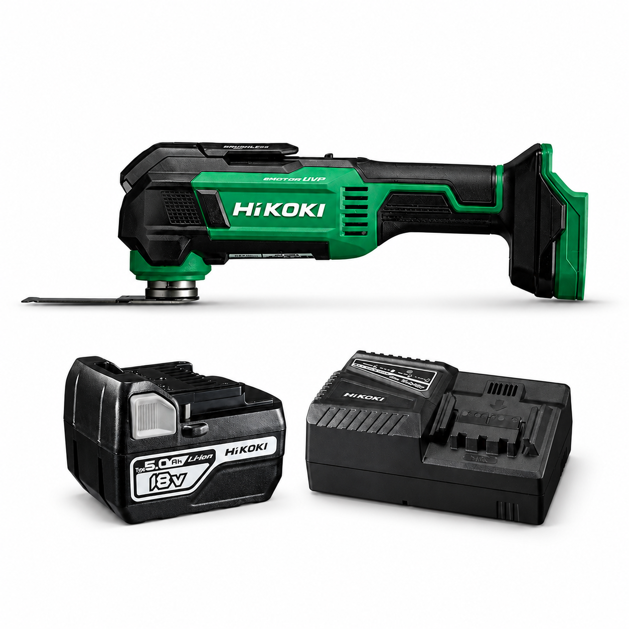 HiKOKI CV18DMA Multiverktyg 18V (1x5,0Ah) och laddare