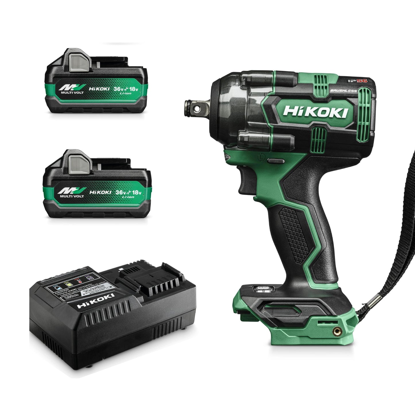 Hikoki WR18DH Mutterdragare med Batteri och laddare