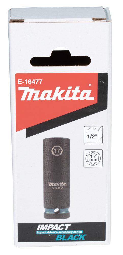 Makita Krafthylsa Impact BLACK, längd: 81,5 mm E-16477