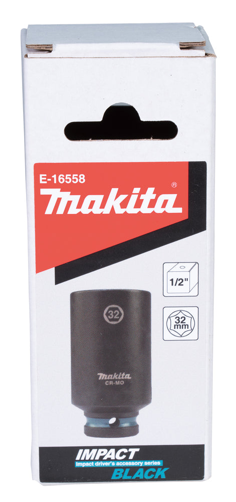 Makita Krafthylsa Impact BLACK, längd: 81,5 mm E-1655