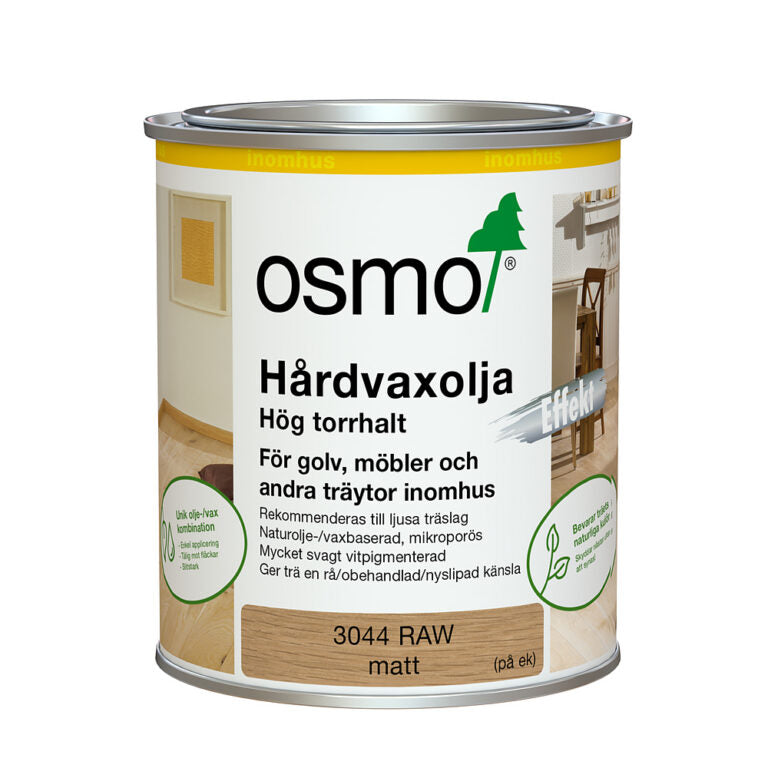 Hårdvaxolja Osmo 3044 Raw Effekt 0,75l