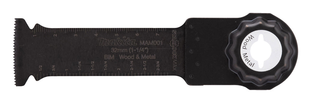 Makita Multiblad Starklock Max - BiM, trä/metall, 32 mm B-66400