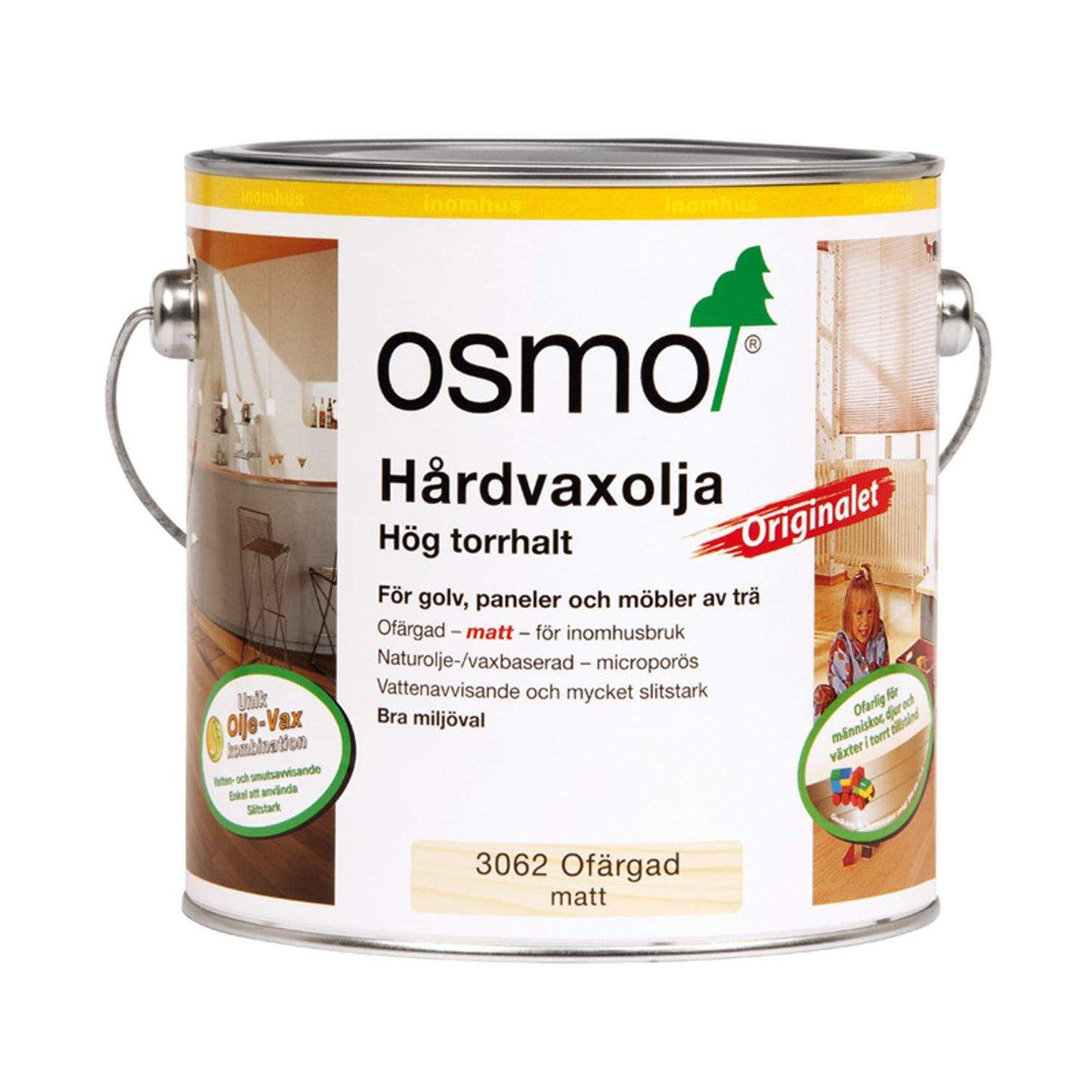 Hårdvaxolja Osmo 3062 Matt Originalet 2.5l