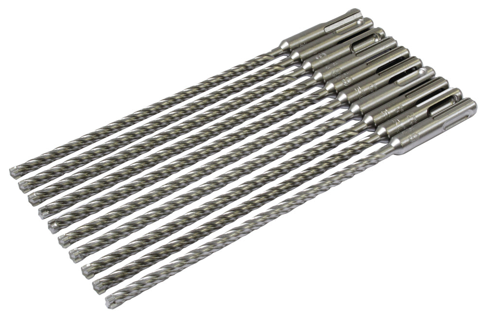 Makita Borrset 10 delar för SDS-PLUS, 4-skär, Nemesis 2, 8x100/165mm B-63389