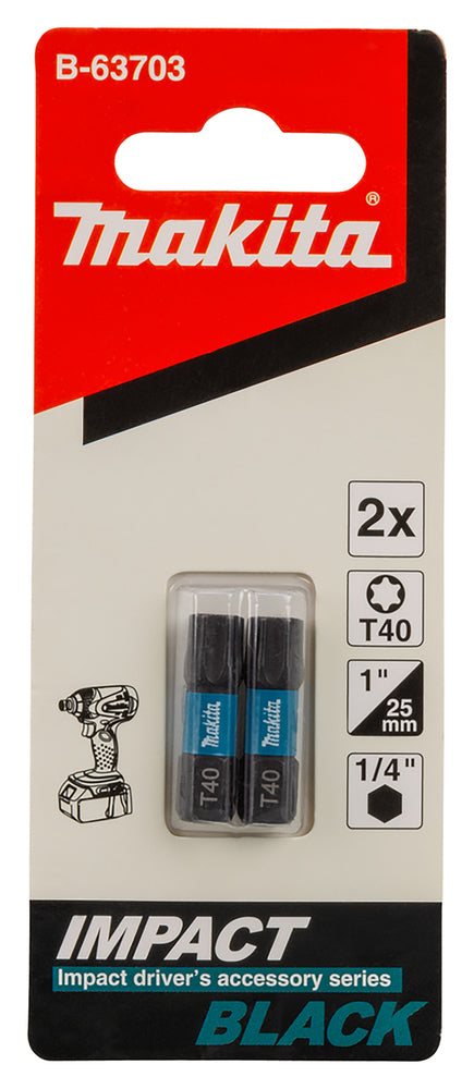 Makita Skruvbits Impact Black T40 B-63703