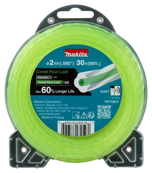 Makita Four-Leaf trimmertråd 2,0 mm x 30m 1917U8-5