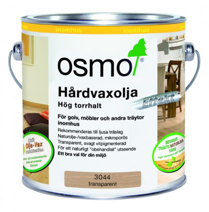 Hårdvaxolja Osmo 3044 2,5l Raw Effekt