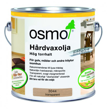 Hårdvaxolja Osmo 3044 2,5l Raw Effekt