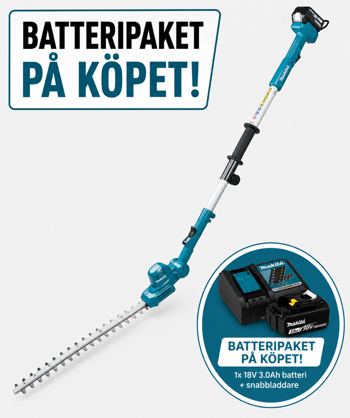Makita DUN461WZ Lång häcksax