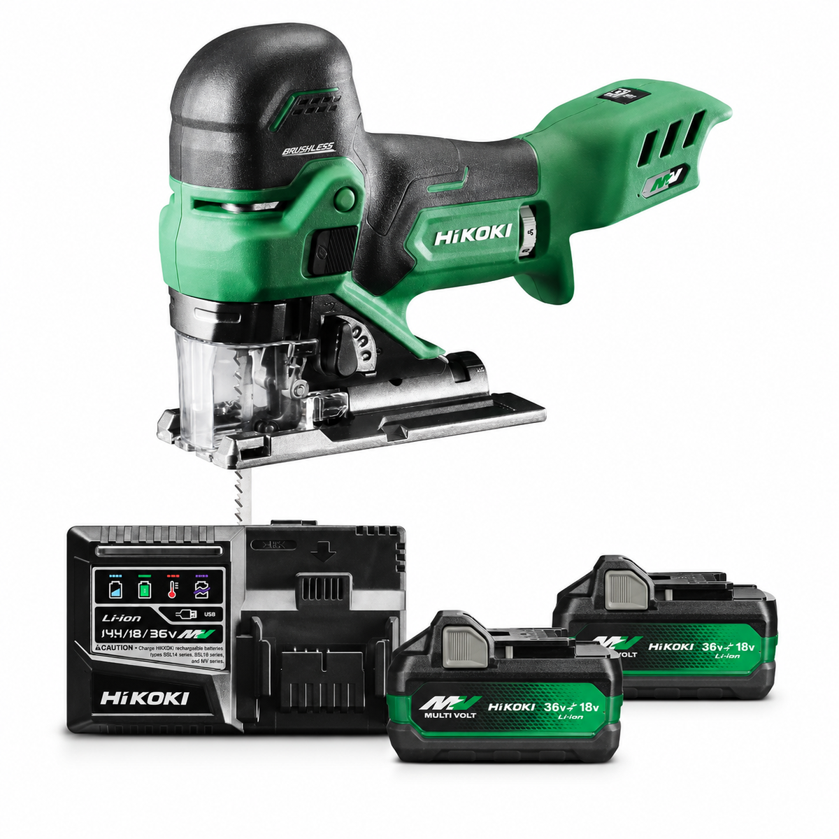 Hikoki CJ36DBWRZ sticksåg med 2x18V/36V MultiVolt