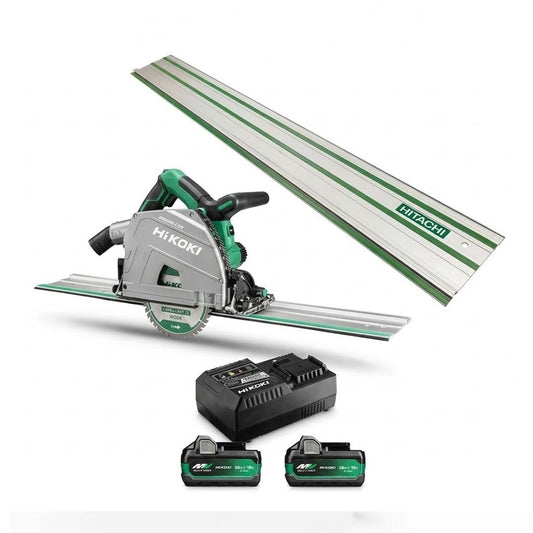 HiKOKI C3606DPA Sänksåg 36V 165mm med styrskena 1600mm och multi-volt batteripaket