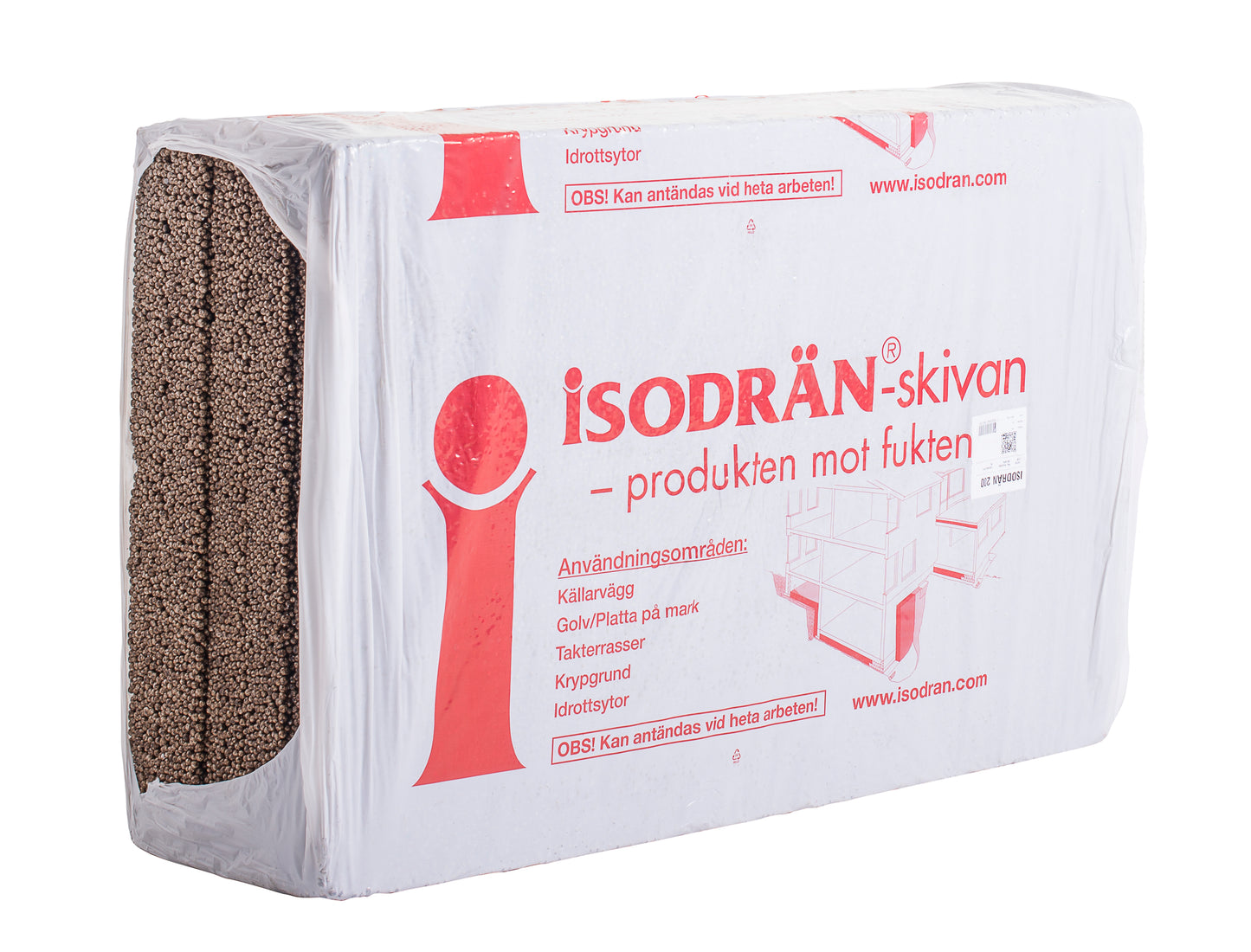ISODRÄN SKIVA 170 KPA 100 MM 2,25 M2/PKT 48 PKT/PALL