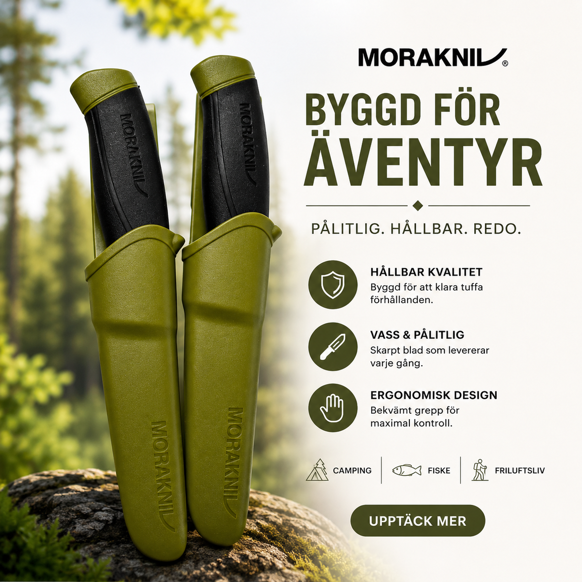 SLIDKNIV MORAKNIV COMPANION (S) LEAF COLOUR MIX (st)