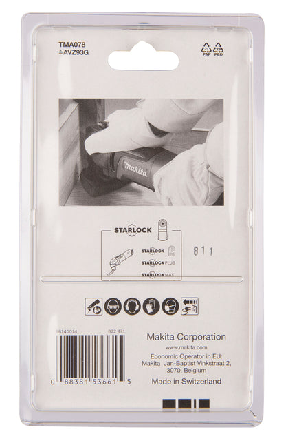 Makita Slipplatta STARLOCK - 93 mm, för multiverktyg B-65115