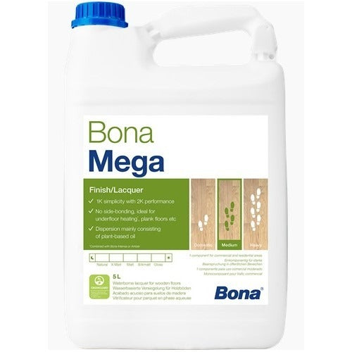Golvlack BONA MEGA SIDENMATT 5 LITER