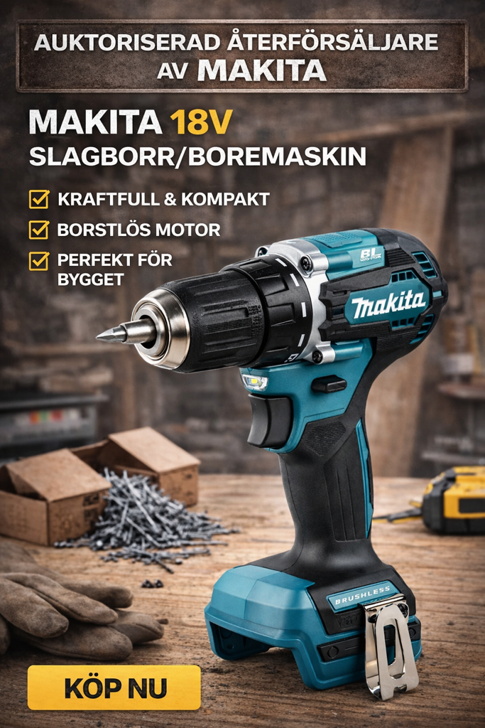 Makita Borrskruvdragare MAKITA DDF487Z 18V utan batteri