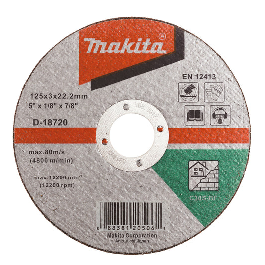 Makita Kapskiva 125x22,23x2,5 mm A30S sten D-18720 - 10st