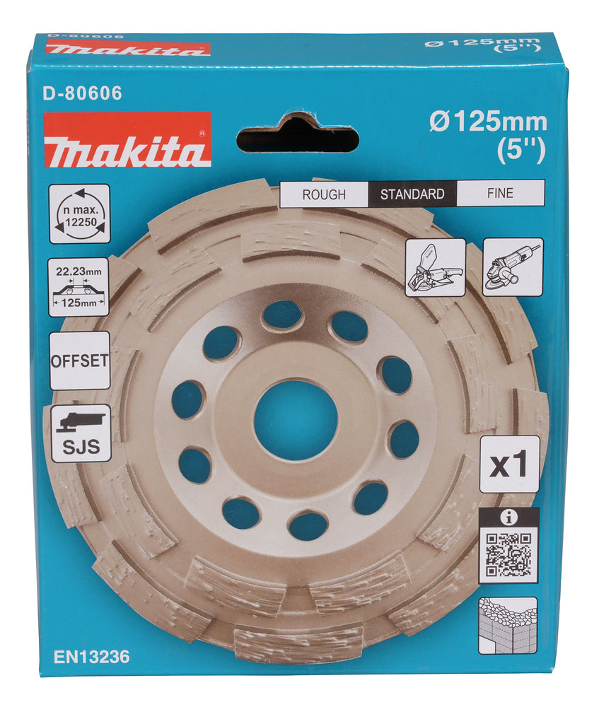 Makita Diamantslipkopp 125mm 2 rader D-80606