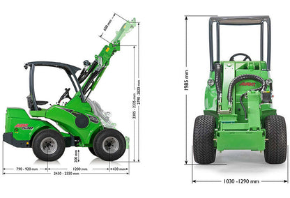 Hyra Avant 530 Kompaktlastare med Skopa-Fri transport vid minst 2 dgr