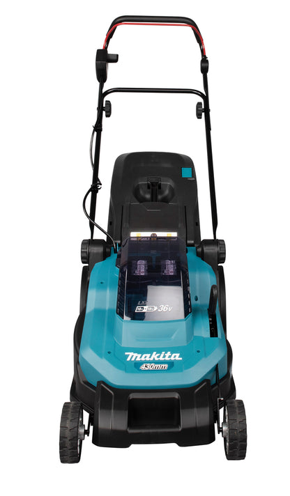 Makita DLM432CT2 Gräsklippare  med 2 st 5,0 Ah Li-ion batterier samt dubbelladdare