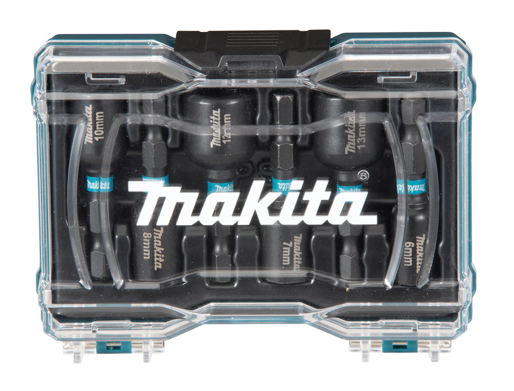 Makita Hyllsset, IMPACT BLACK, 1/4", 6 delar, 6, 7, 8, 10, 12, 13 mm E-15768