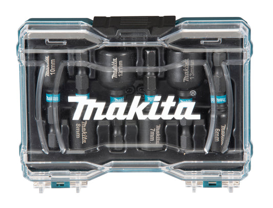 Makita Hyllsset, IMPACT BLACK, 1/4", 6 delar, 6, 7, 8, 10, 12, 13 mm E-15768