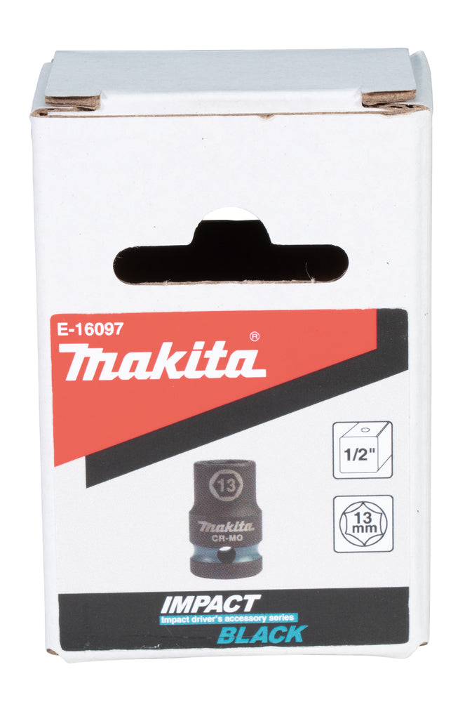 Krafthylsa Impact BLACK, längd: 44 mm E-16097