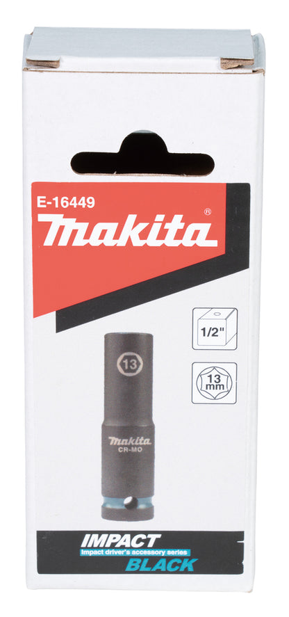 Makita Krafthylsa Impact BLACK, längd: 81,5 mm E-16449