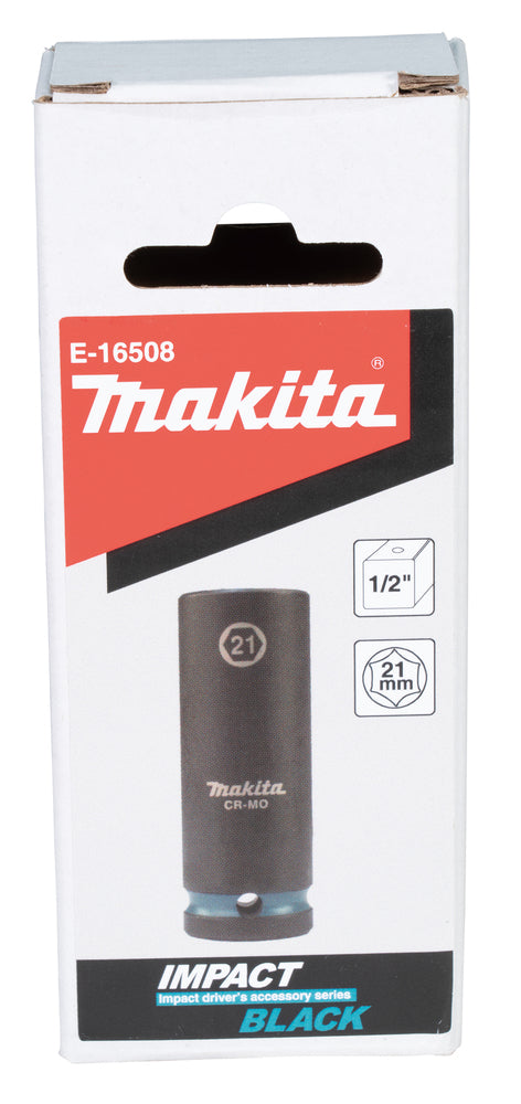 Makita Krafthylsa Impact BLACK, längd: 81,5 mm E-16508