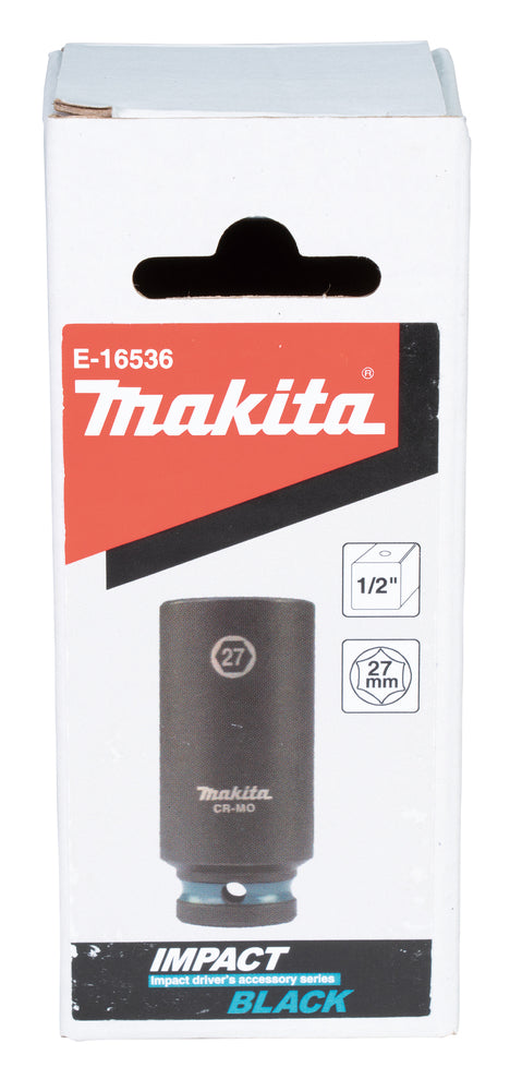 MakitaKrafthylsa Impact BLACK, längd: 81,5 mm E-16536