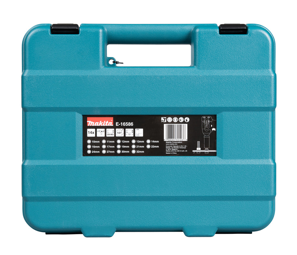 Makita E-16586 Krafthylsa set 1/2" 14-delar
