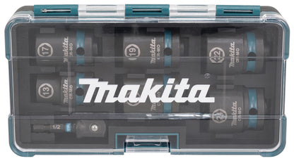 Makita Krafthylsa Impact BLACK inkl. övergång 1/4" - 1/2", längd: 44 mm E-16592