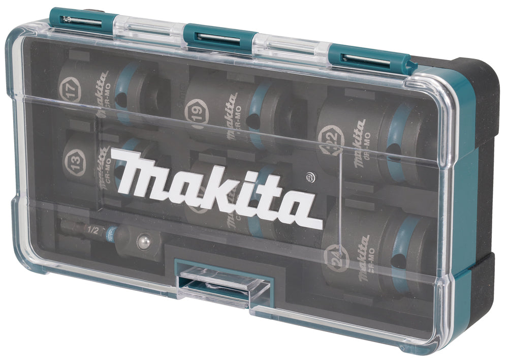 Makita Krafthylsa Impact BLACK inkl. övergång 1/4" - 1/2", längd: 44 mm E-16592