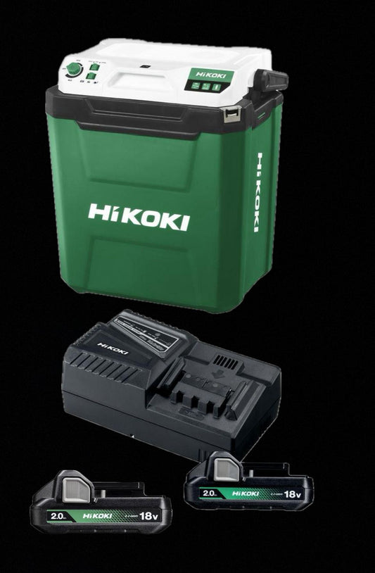 Hikoki KYL med 2 batteri 18v och laddare /VÄRMEBOX begränsat antal