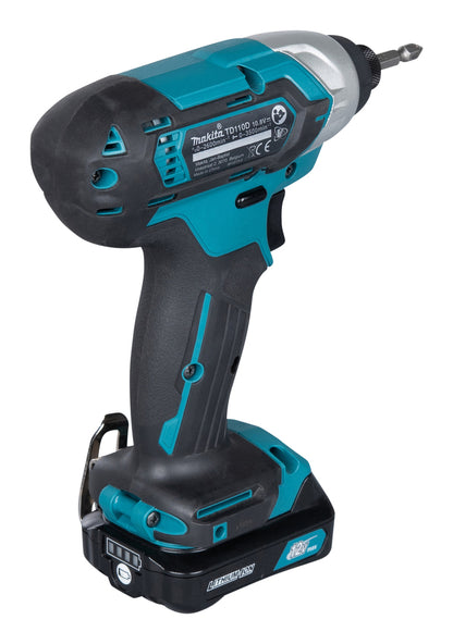 Makita TD110DSAJ Slagskruvdragare med 2 x 2,0 Ah, laddare och MAKPAC