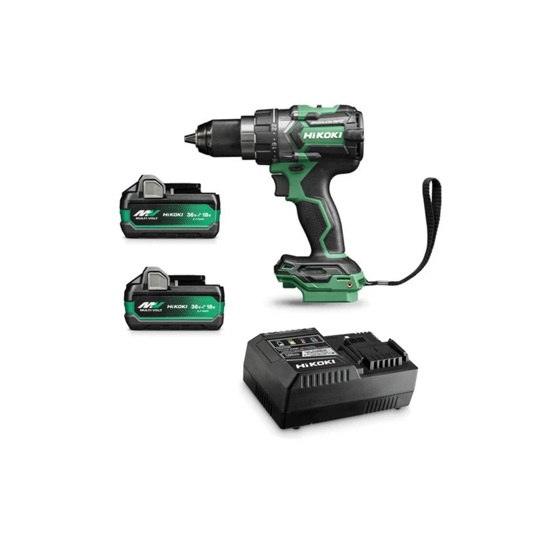 HIKOKI BORRSKRUVDRAGARE DS18DE Batteripaket 36V, Multi Volt 2st Multi volt batterier inkl. laddare
