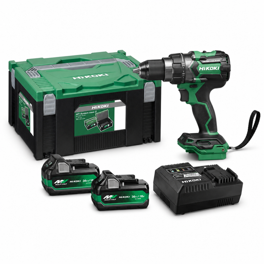 HIKOKI BORRSKRUVDRAGARE DS18DE Batteripaket 36V, Multi Volt 2st Multi volt batterier inkl. laddare