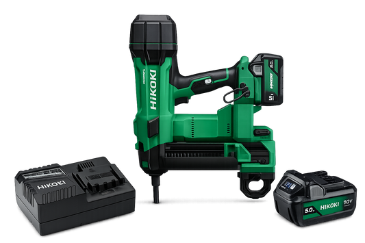 HiKOKI Betongspikpistol NC1840DAW3Z – komplett kit med 2×5Ah batterier och laddare