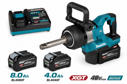 Makita TW010GZ Mutterdragare med 8ah samt 4ah batteripaket 40volt
