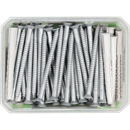 FASADPLUGG GXL SKRUV FÖRSÄNKT HUVUD TX40 FZV 10X100 50ST