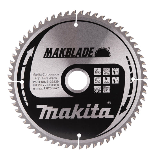 Makita Sågklinga, TC.T, 216x30x2, 60 TB-32839