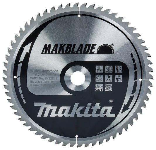 Makita Sågklinga, Makblade T.C.T, 305 x 30 mm, 60 TB-32817