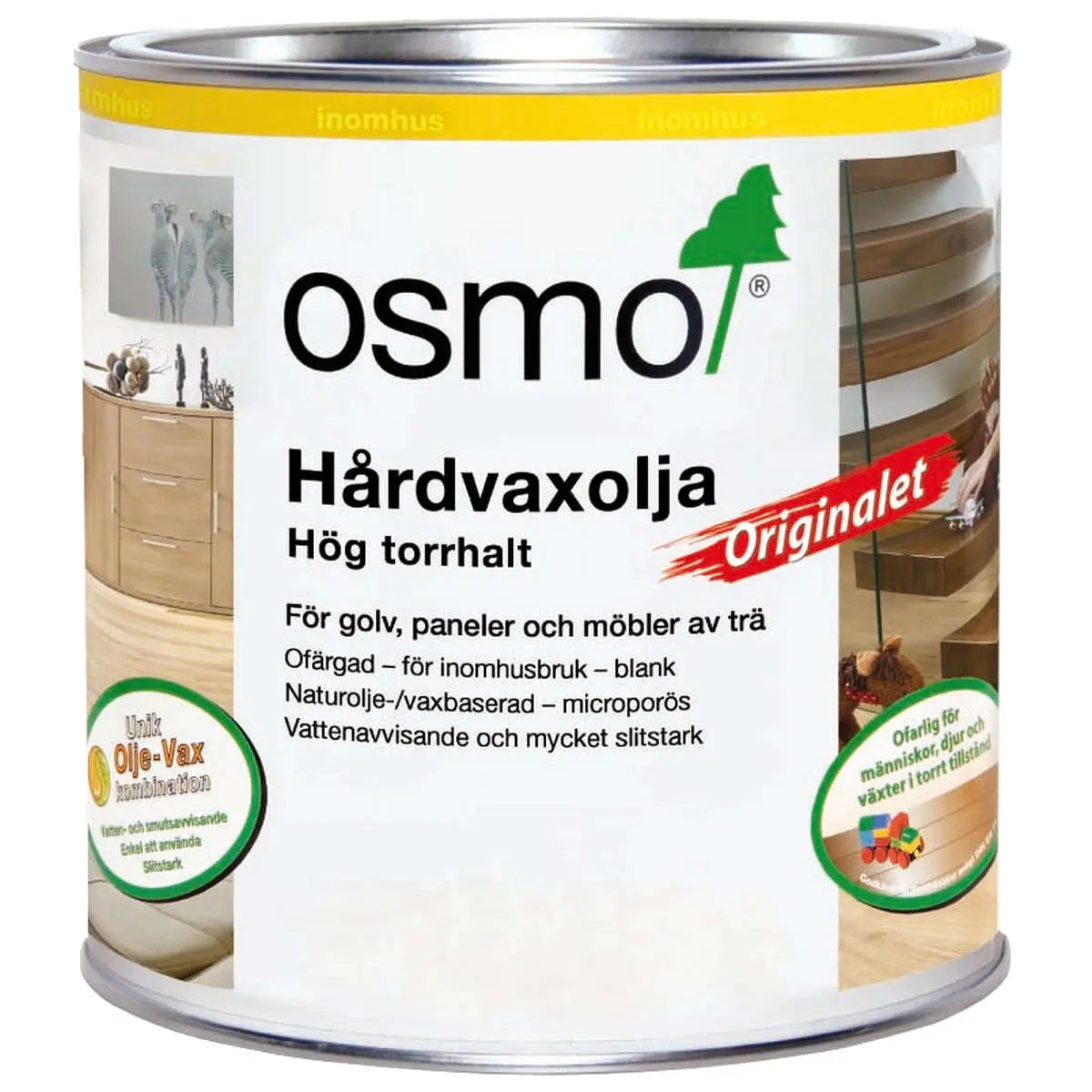 HÅRDVAXOLJA 3065 OSMO NALET. HALVMATT 2.5L