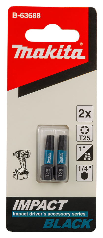 Makita Skruvbits Impact Black T25 B-63688