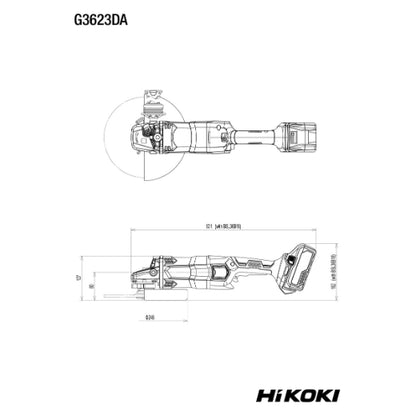 HiKOKI Vinkelslip G3623DA Ø230 mm, med batteri och laddare