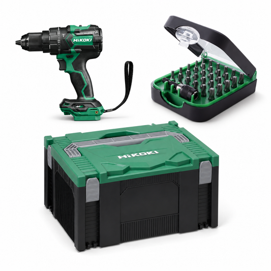 Hikoki ds18de med BITSSATS 31 DELAR